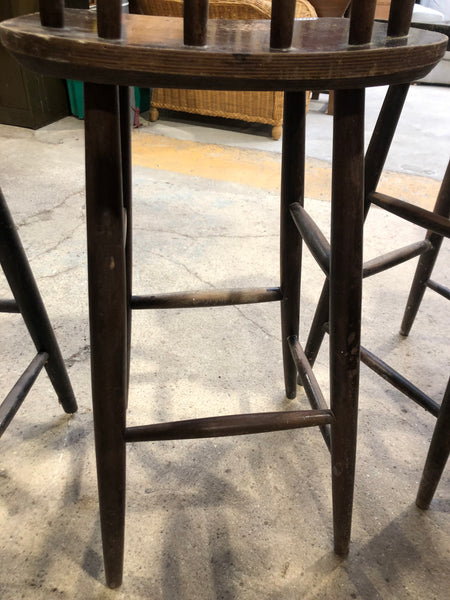 Three Vintage Bar Stools