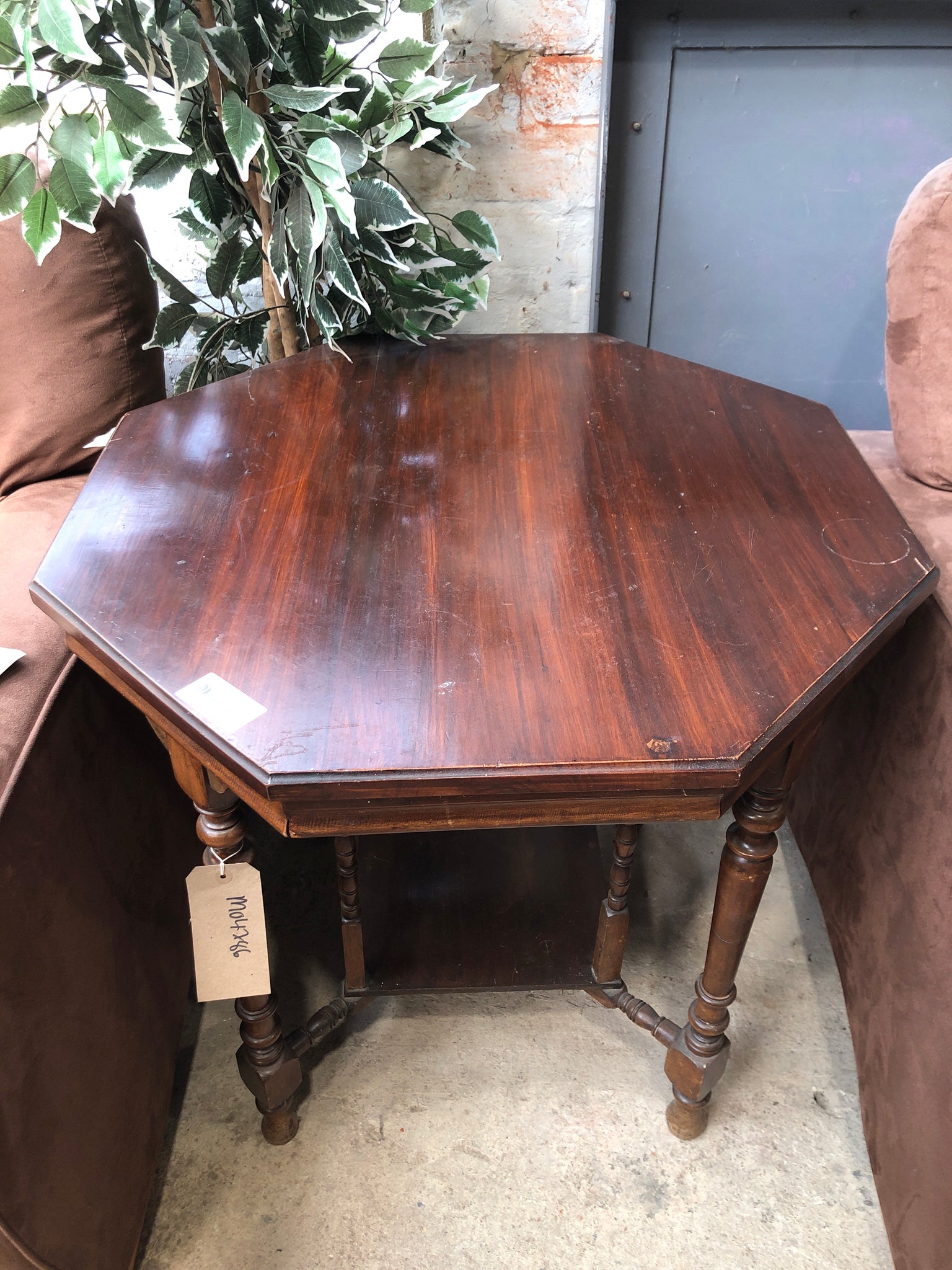 GHC - Antique Octagonal Games Table