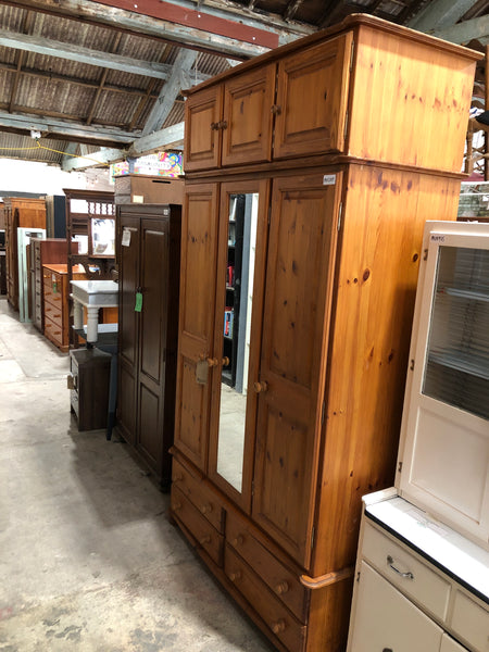Pine Triple Wardrobe