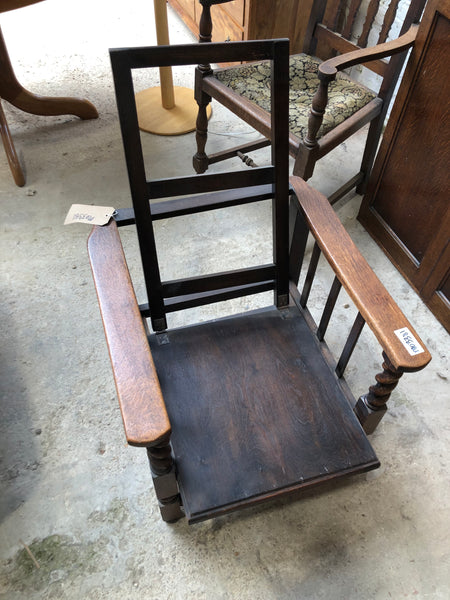Antique Sliding Seat Armchair