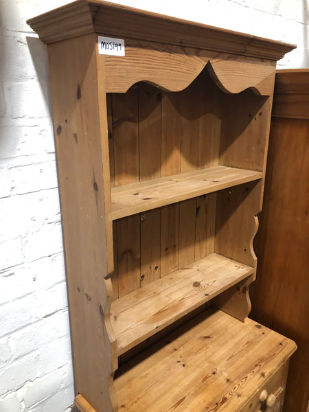 Narrow Rustic Pine Welsh Dresser