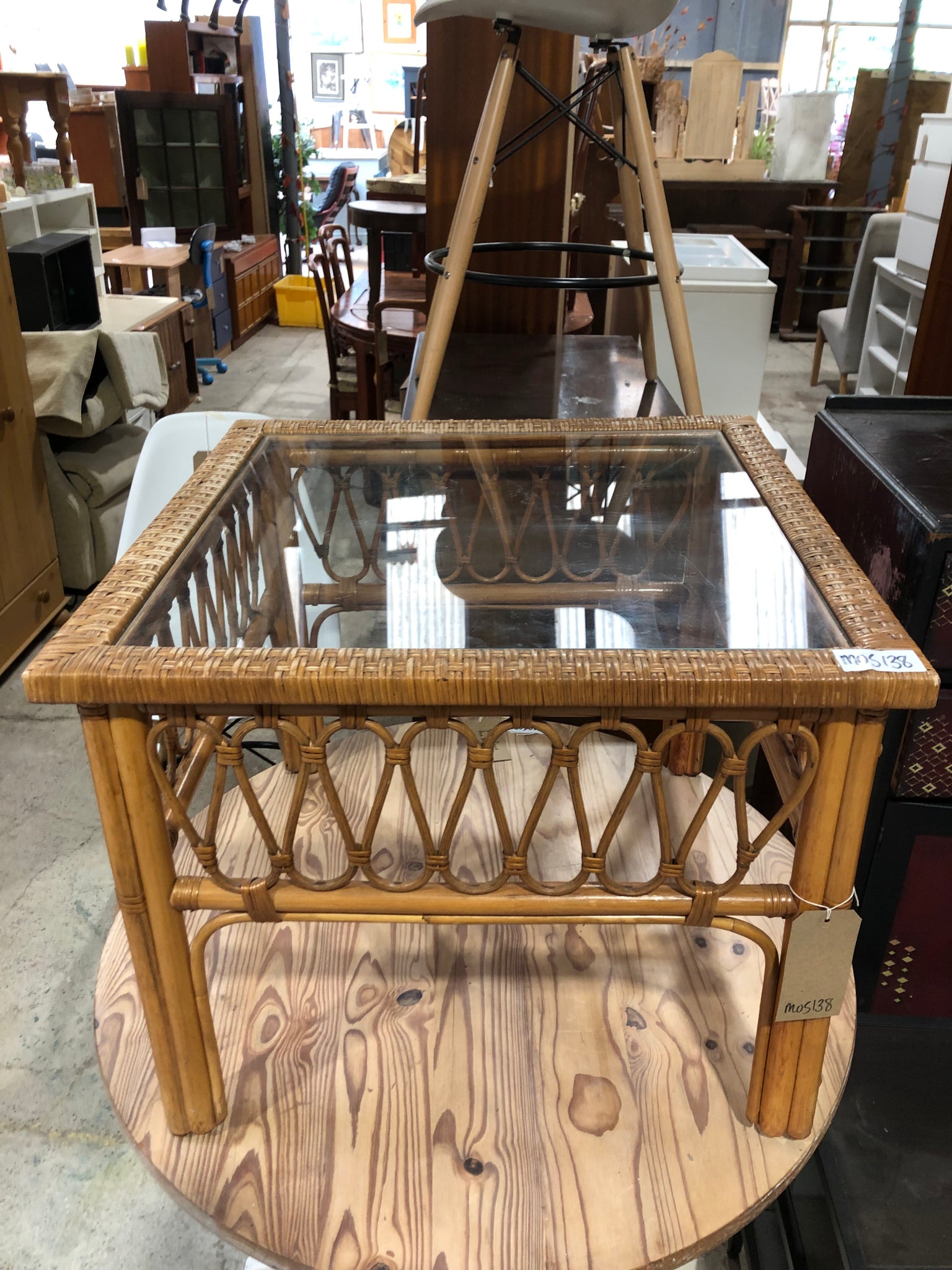 Cane Square Coffee Table