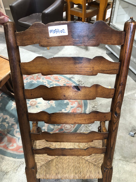 Ladder Back Wicker Chair