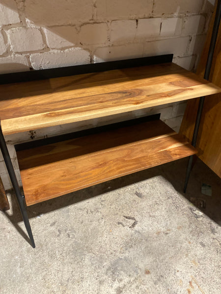 Industrial Style Leaning Bookcase