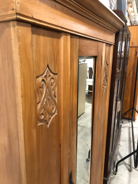 Rustic Pine Single Wardrobe