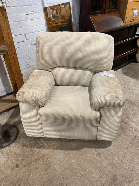 Plush chenille recliner