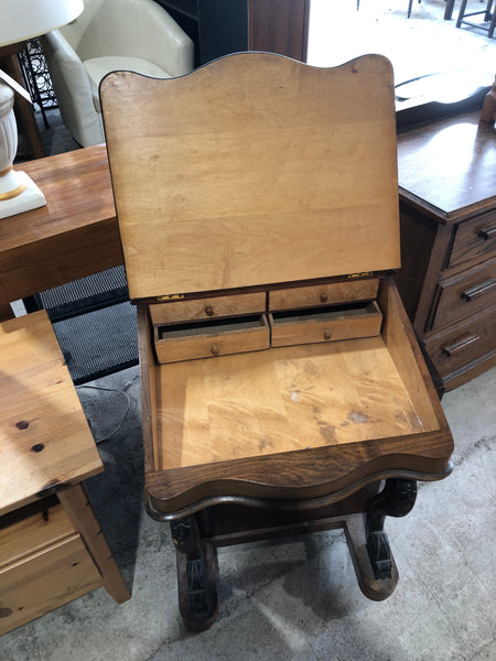 Victorian Walnut Davenport