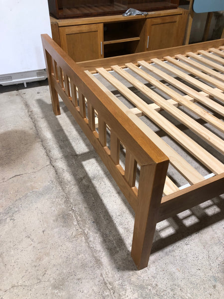 REF Oak Double Bedframe