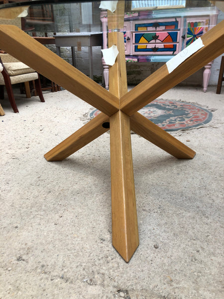 Round Glass Dining Table