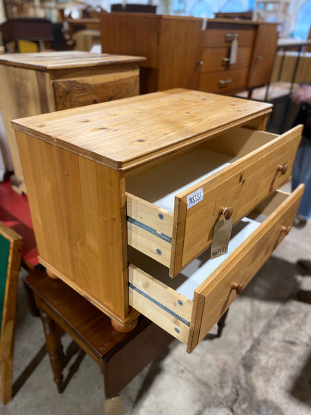Pine Chest of 2 Drawers