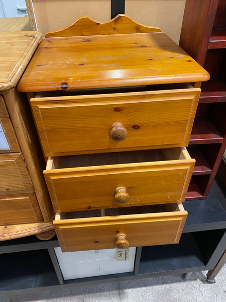 Pine Bedside Table REF