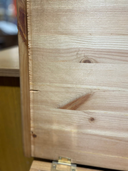 Small Pine Blanket Box