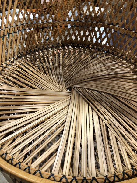 Vintage Wicker Peacock Chair