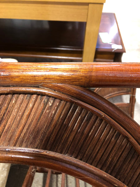 Cane & Glass Coffee Table