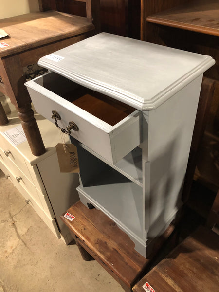 Grey Painted Side Table with Drawer- GHC