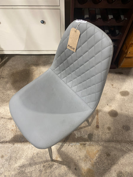 GHC - Faux Leather Grey Padded Chair