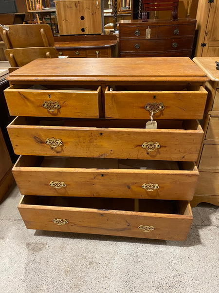 Rustic Pine Chest of Drawers