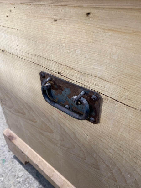 Rustic Pine Blanket Box