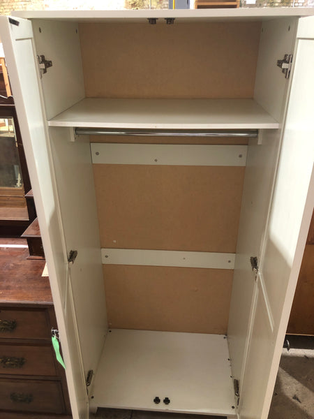 REF - White Wicker Wardrobe