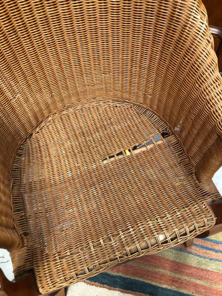 Vintage Wicker Armchair