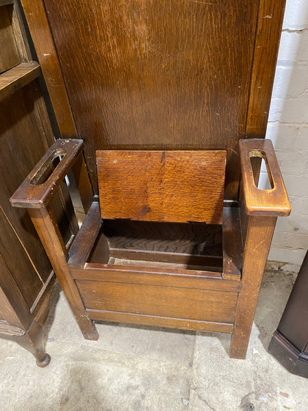 Vintage Hallway Storage Chair