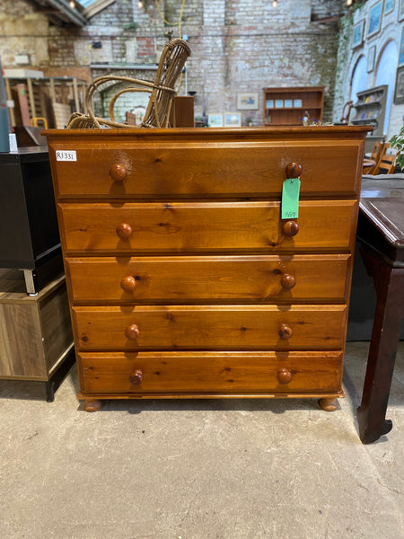 REF - Large Pine Chest of Drawers