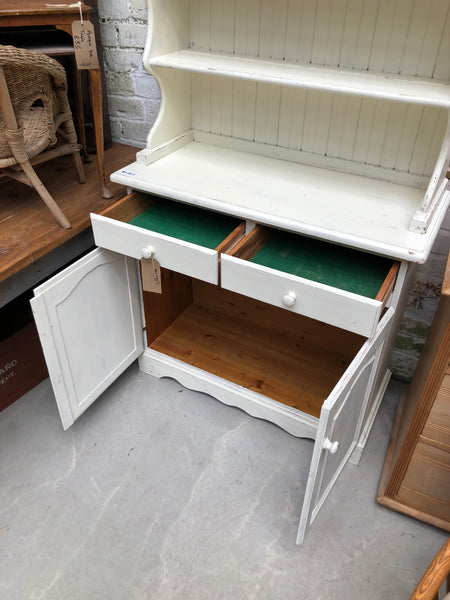 Cream Painted Pine Welsh Dresser