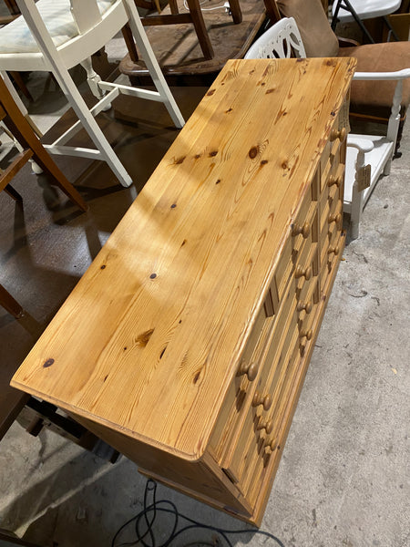 Large Pine chest of drawers