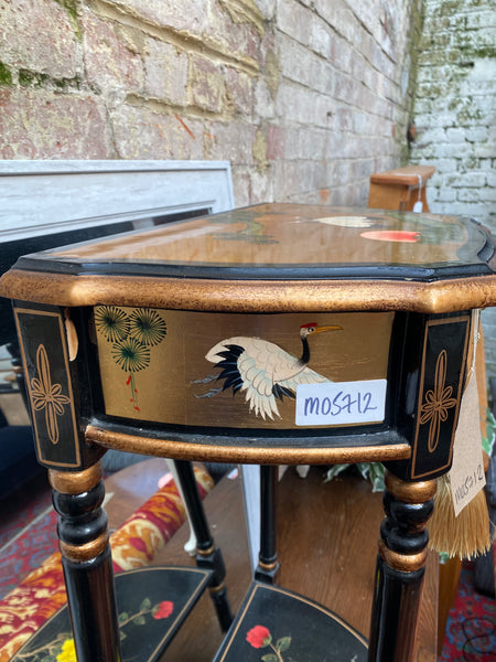 Chinese Style Lacquered Side Table