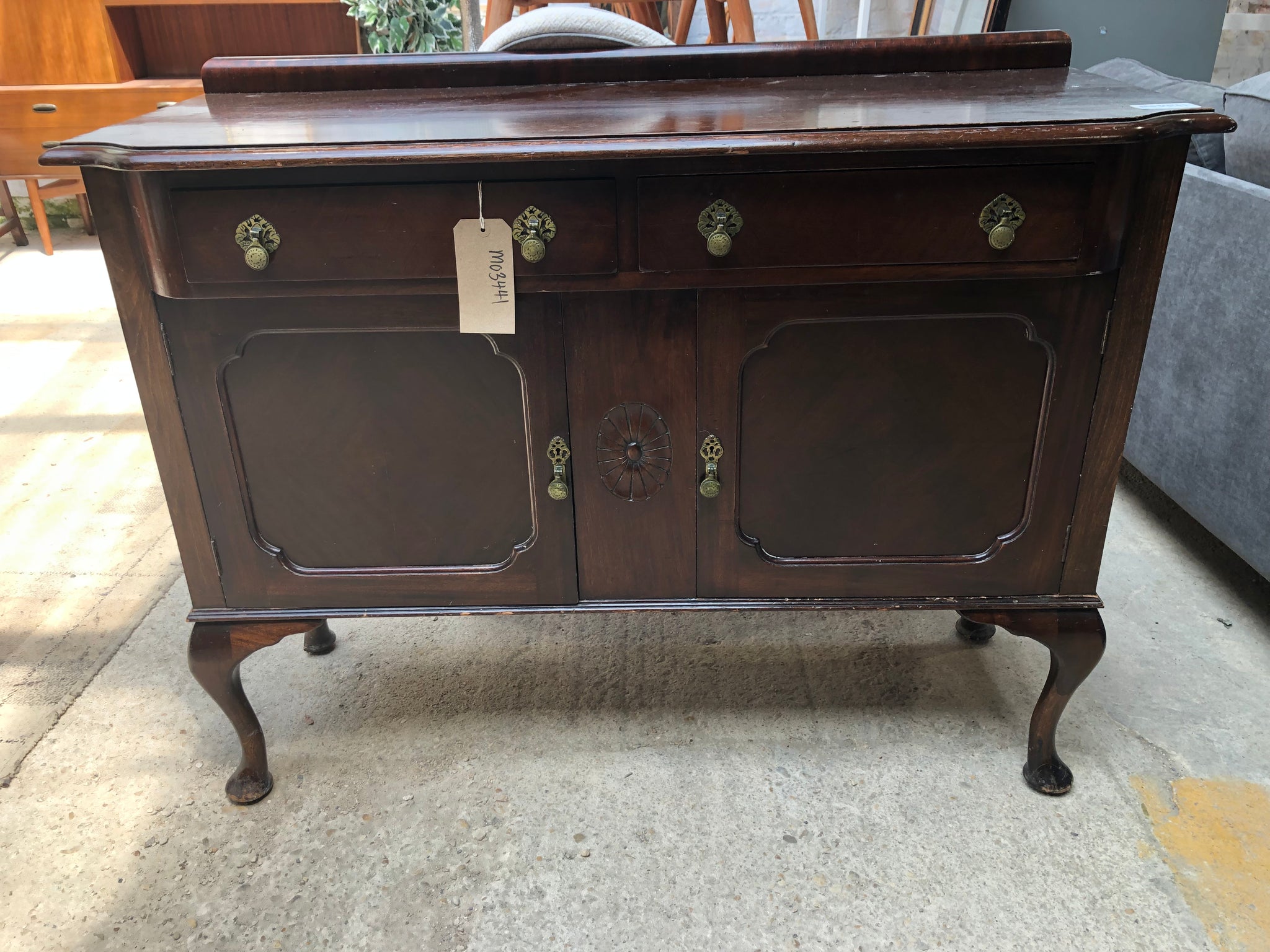 Antique Dark Wood Sideboard