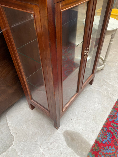 Tall Wooden Display Cabinet