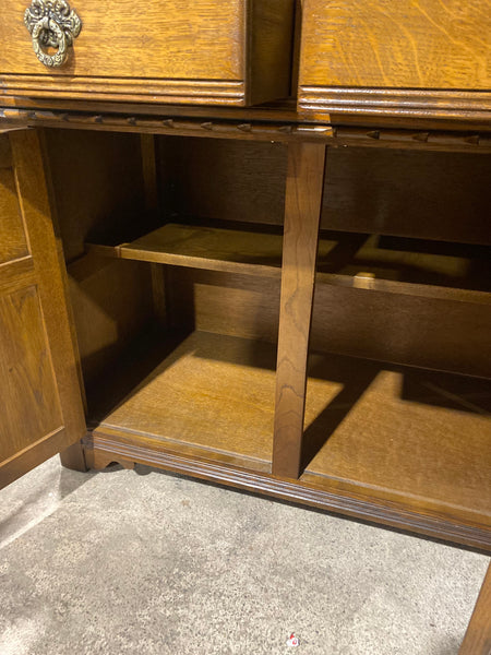 Carved Oak Court Cupboard