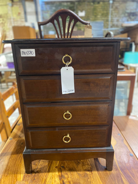 Stag Minstrel 4 Drawer Bedside Table