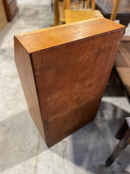 Vintage Narrow Oak Bureau