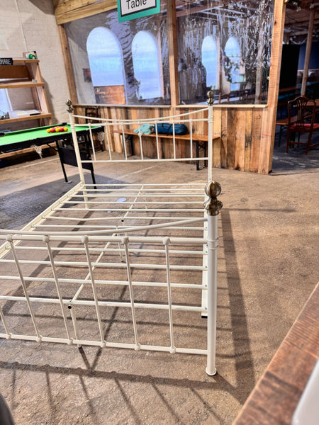 White Metal Double Bed