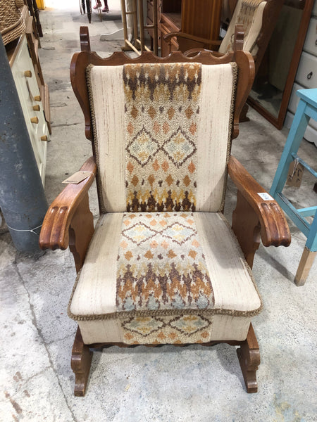 Griffin Detail Oak Lounge Chair