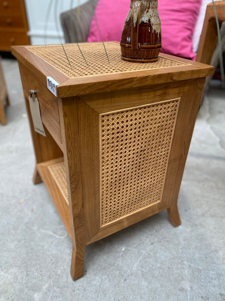 Charles Orchard Rattan Bedside Table