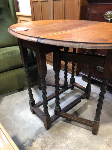 Small Barley Twist Gateleg Side Table