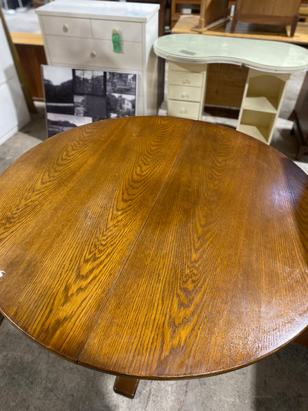 GHC - Ext. Old Charm Style Oak Pedestal Dining Table