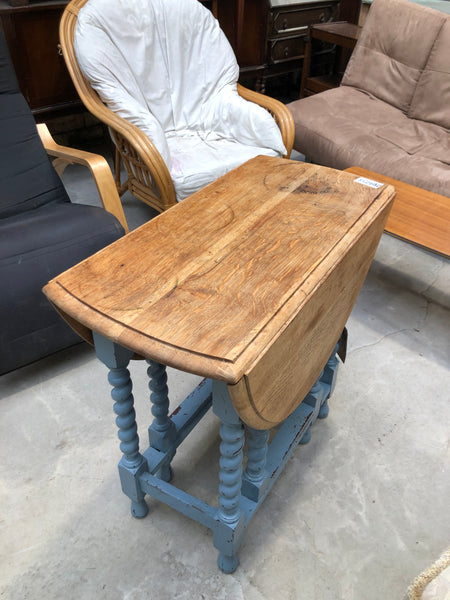 Oak Gateleg Barley Twist Table