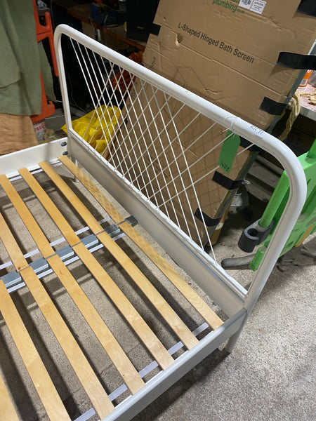 REF - White Metal Double Bedframe