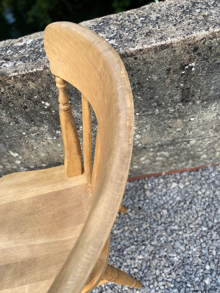 Four Farmhouse Pine Dining Chairs