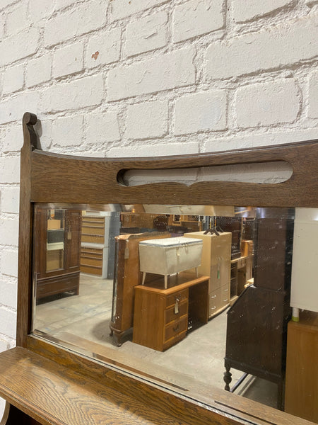 Oak Dresser with Mirror Back