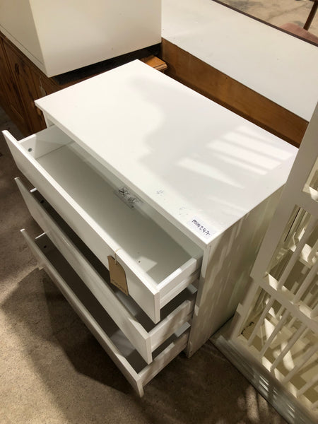 White IKEA Chest of 3 Drawers