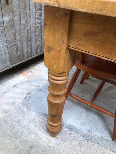 Rustic Pine Farmhouse Table
