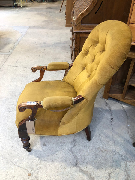 GHC - Antique Fireside Mustard Chair