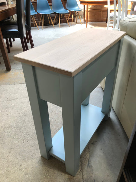 GHC - Cotswold Company Blue Oak Top Console Table
