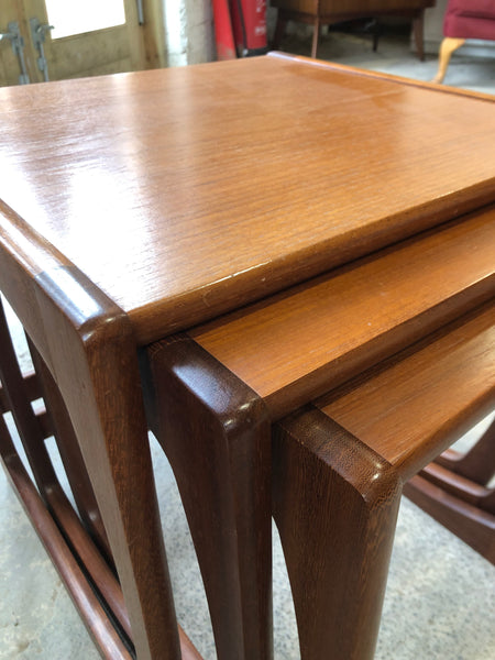 Mid Century Teak Sunelm Nest of Tables