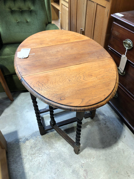 Small Barley Twist Gateleg Side Table