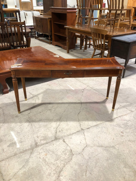 Edwardian Mahogany Writing Table with Inlay Detail - GHC